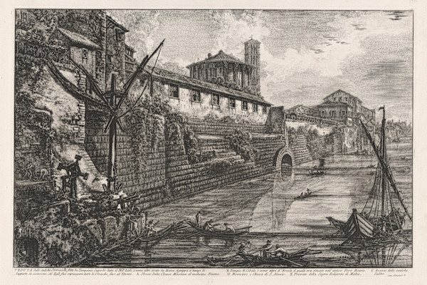 Veduta delle antiche Sostruzioni fatte da Tarquinio Superbo dette il Bel Lindo... by Giovanni Battista Piranesi, Image 1.