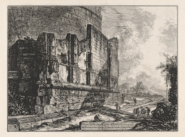Veduta degl’avanzi del sepolcro della famiglia Plauzia... (View of the tomb of the Plautii) by Giovanni Battista Piranesi, Image 1.