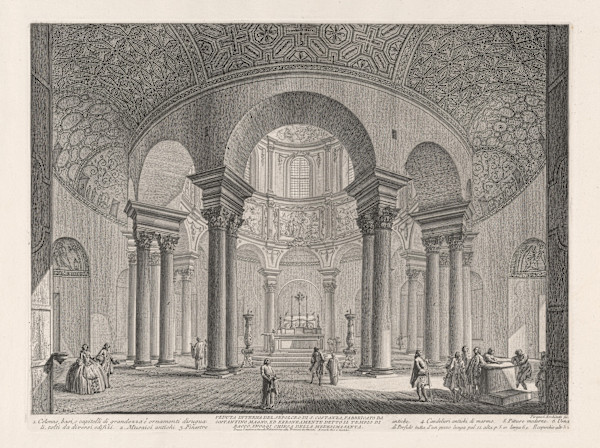 Veduta interna del Sepolcro di S. Costanza... (View of the interior of the tomb of St. Costanza) by Giovanni Battista Piranesi, Image 1.