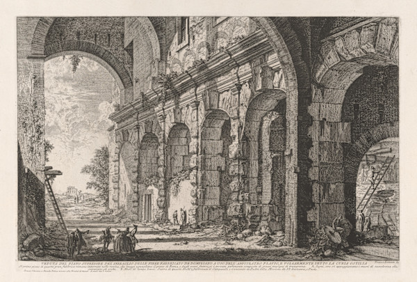 Veduta del piano superiore del Serraglio delle Fiere... (View of the upper storey of the cages for wild animals) by Giovanni Battista Piranesi, Image 1.