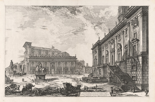 Veduta della Piazza del Campidoglio (View of the Piazza del Campidoglio) by Giovanni Battista Piranesi, Image 1.