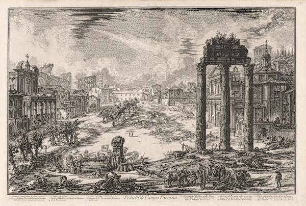 Veduta di Campo Vaccino (View of the Campo Vaccino (Forum Romanum)) by Giovanni Battista Piranesi, Image 1.