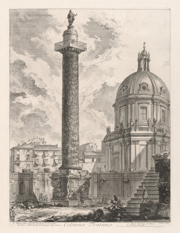 Colonna Trajana (Trajan's column) by Giovanni Battista Piranesi, Image 1.
