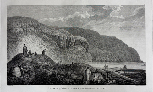 Natives of Oonalashka, and their Habitations by John Webber