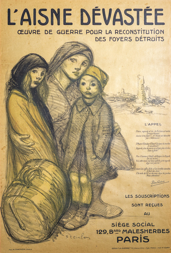 L'Aisne Dévastée (Devastated Aisne) by Théophile-Alexandre Steinlen