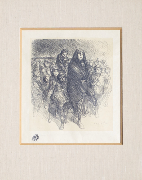 L'exode belge (The Belgian Exodus) by Théophile-Alexandre Steinlen