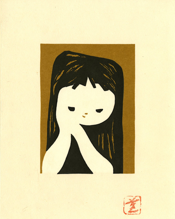 Girl Clasping Hands by Kaoru Kawano, Image 1.