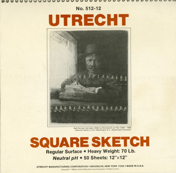 Robert Morrison Utrecht Square Sketch Book by Robert Morrison