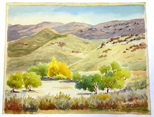 Outcropping on Eastern Mountains of Washoe Lake by Hildegard Herz