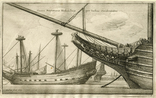 Dutch West Indiaman by Wenceslaus Hollar