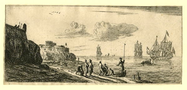Seascape with Fortification by Reinier Nooms