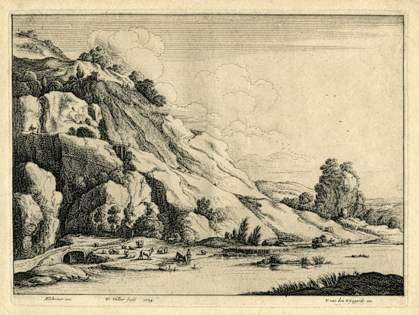 The Stone Bridge by Wenceslaus Hollar