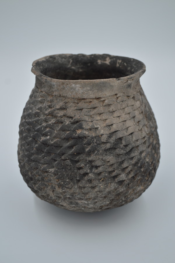Corrugated Seed Jar by Ancestral Puebloan
