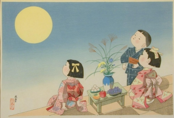 Tsukimi (Moon Viewing) by Hitoshi Kiyohara