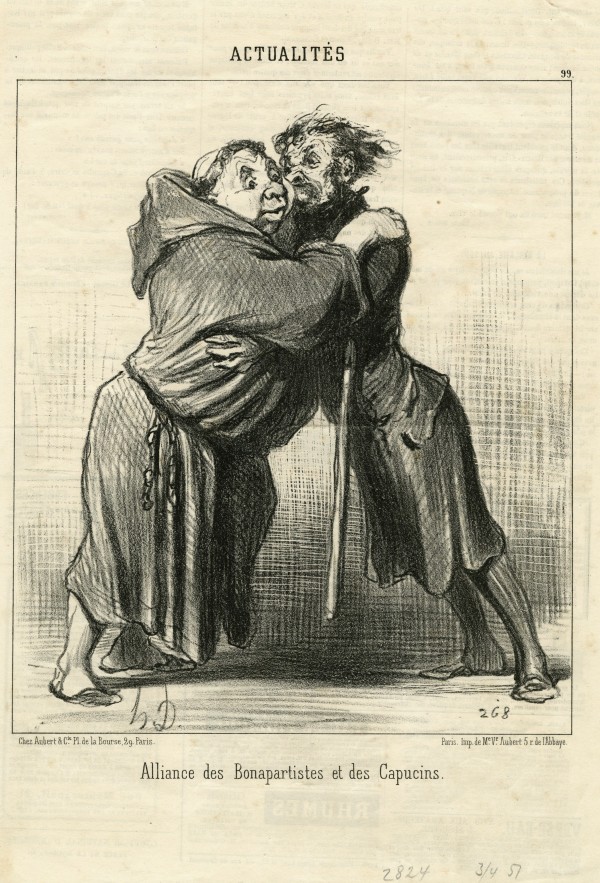 Alliance des Bonapartistes et des Capucins (Alliance of the Bonapartists and the Capuchins) by Honoré Daumier