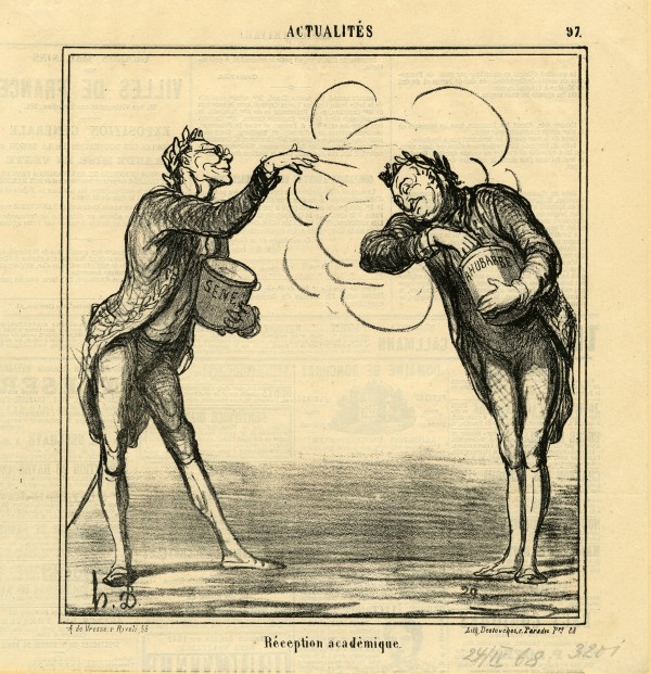 Réception académique by Honoré Daumier