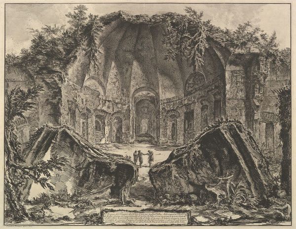 Avanzi del Tempio del Dio Canopo nella Villa Adriana in Tivoli, (Remains of the canopus at Hadrian's villa in Tivoli) by Giovanni Battista Piranesi