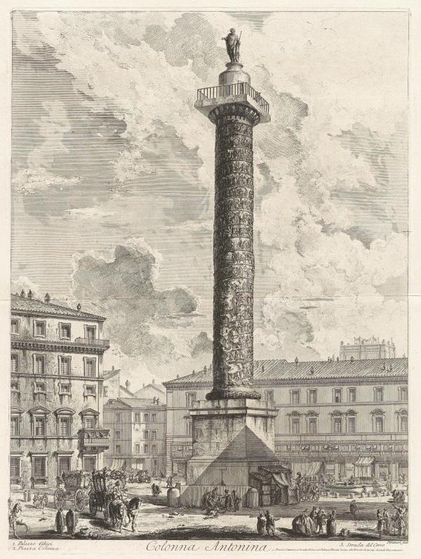 Colonna Antonina (The column of Marcus Auralius) by Giovanni Battista Piranesi
