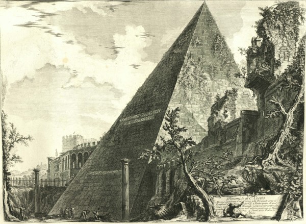 Piramide di C. Cestio (The pyramid of Gaius Cestius) by Giovanni Battista Piranesi