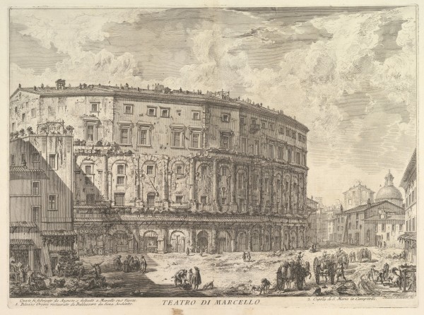 Theater of Marcellus (Teatro di Marcello) by Giovanni Battista Piranesi