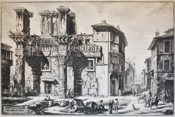 Veduta degli avanzi del Foro di Nerva (View of the Forum of Nerva) by Giovanni Battista Piranesi