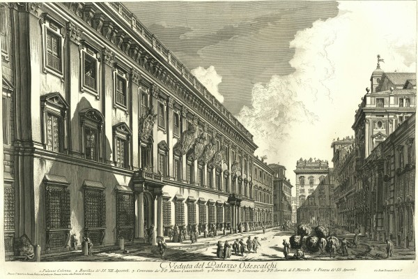 Veduta del Palazzo Odescalchi (View of the Palazzo Odescalchi) by Giovanni Battista Piranesi