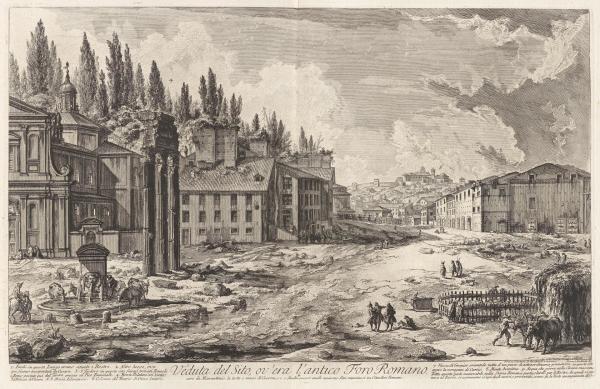 Veduta del Sito, ov'era I'antico Foro Romano (View of the ancient Roman forum) by Giovanni Battista Piranesi