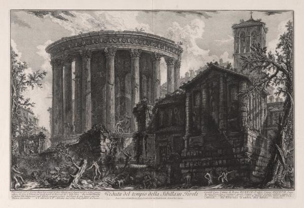 Veduta del tempio della Sibilla in Tivoli (View of the Sibylline Temple at Tivoli) by Giovanni Battista Piranesi