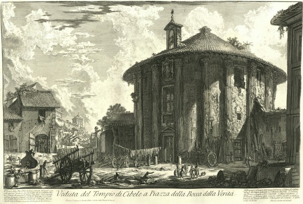 Veduta del Tempio di Cibele a Piazza della Bocca della Verità (The temple of Cybele in the Piazza della Bocca della Verità) by Giovanni Battista Piranesi