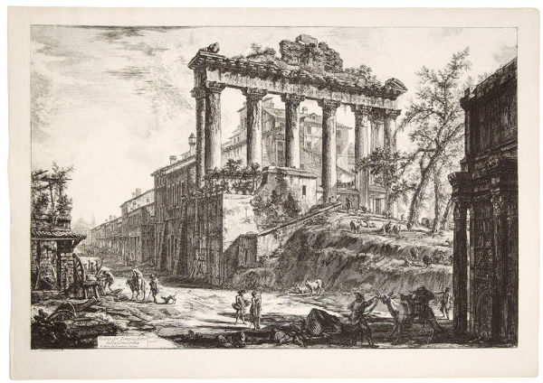 Veduta del Tempio detto della Concordia (View of the so-called Temple of Concord) by Giovanni Battista Piranesi