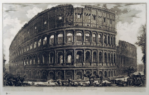 Veduta dell'Anfiteatro Flavio, detto il Colosseo (View of the Flavian Amphitheater, called the Colosseum) by Giovanni Battista Piranesi