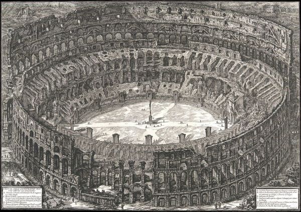 Veduta dell'Anfiteatro Flavio detto il Colosseo, (View of the Colosseum) by Giovanni Battista Piranesi
