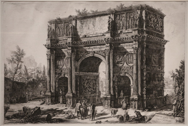 Veduta dell'Arco di Costantino (View of the arch of Constantine) by Giovanni Battista Piranesi