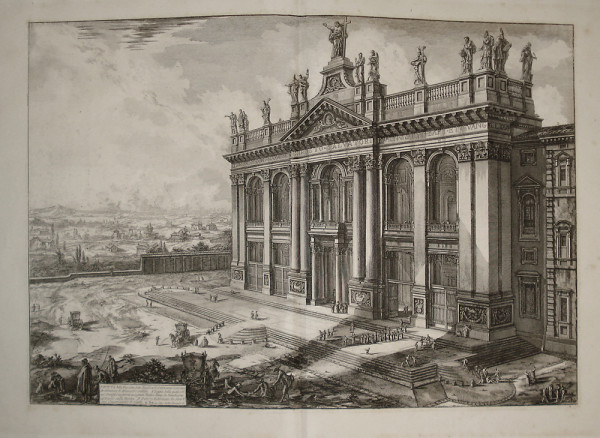 Veduta della Facciata della Basilica di S. Giovanni Laterano..., (View of the façade of St. John Lateran) by Giovanni Battista Piranesi