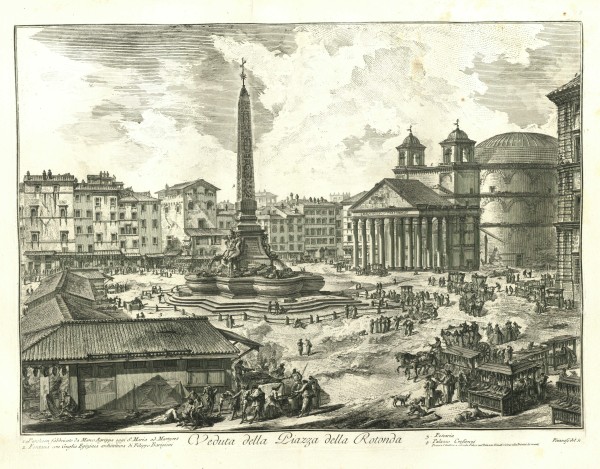 Veduta della Piazza della Rotonda (View of the Piazza della Rotonda) by Giovanni Battista Piranesi