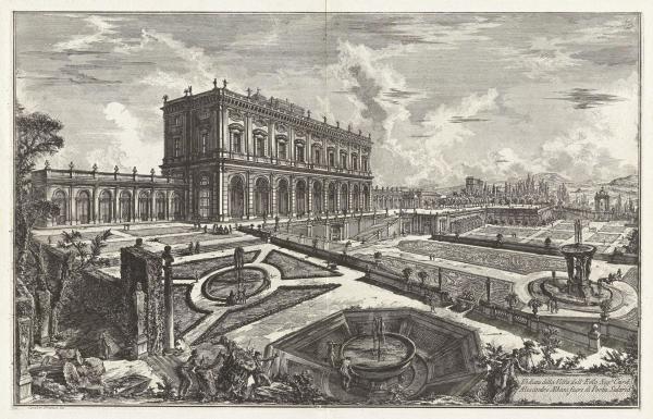 Veduta della Villa dell'Em.o. Sig. Card. Alessandro Albani... (View of the Villa Albani) by Giovanni Battista Piranesi