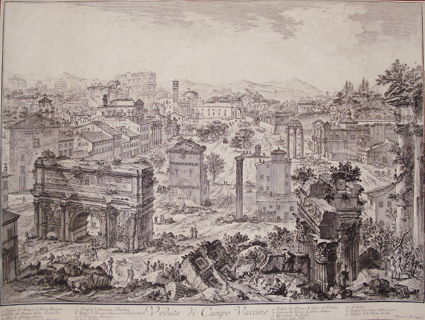 Veduta di Campo Vaccino (View of the Campo Vaccino (Forum Romanum)) by Giovanni Battista Piranesi