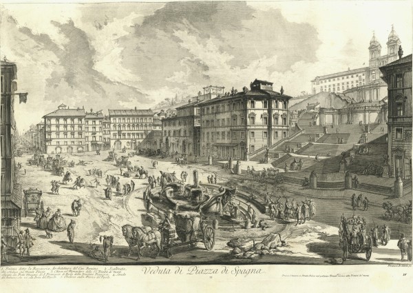 Veduta di Piazza Spagna (View of the Piazza di Spagna) by Giovanni Battista Piranesi