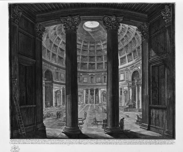 Veduta interna del Panteon (Interior view of the Pantheons) by Giovanni Battista Piranesi