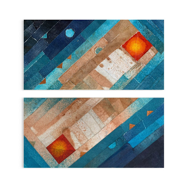 Cross Current, Diptych by J. Jay West