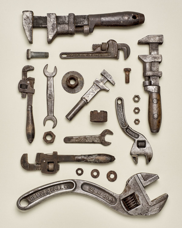 Wrenched - Tools #1 20x24 on wood 3/5 by Matt McKee