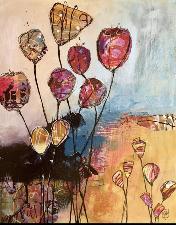 Abstract Lotus by gabriela hirt