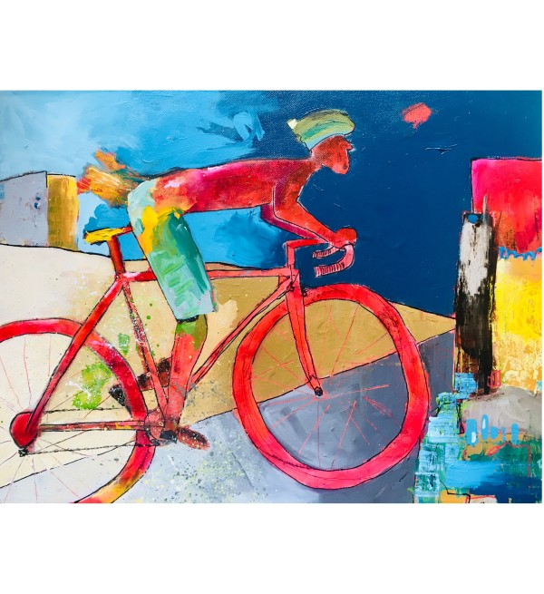 Cyclist on Fire