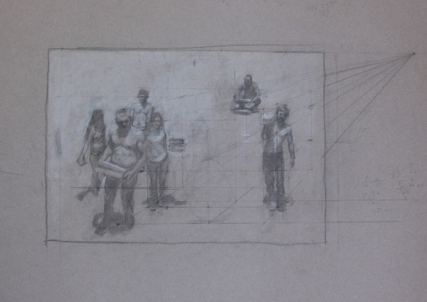 The Builders (sketch) by George Strasburger