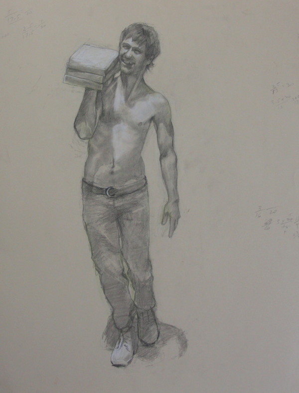 The Builder (drawing) by George Strasburger