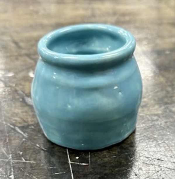 Blue Pot by Jeremiah Roll
