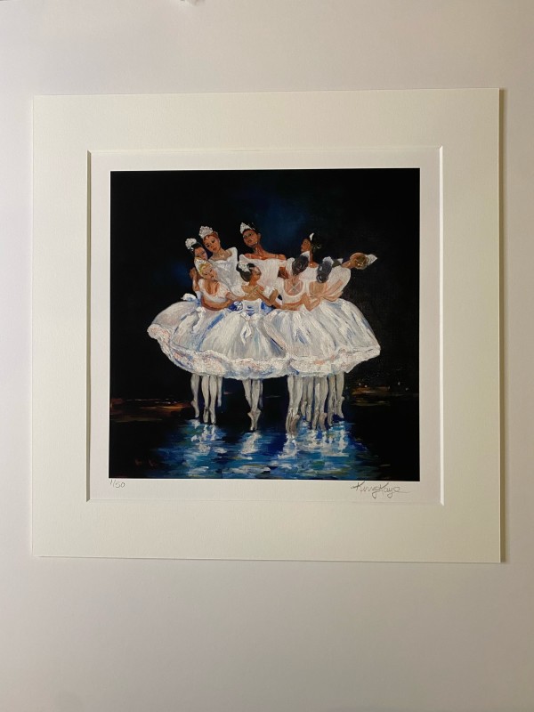 First Run Edition of Sacred Circle of Dance Print 8 x 8 #1 by Kerry Kaye 