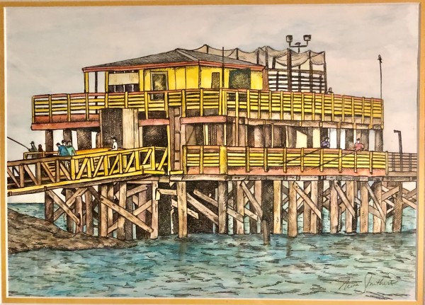 61 st Street Pier, Seawall, Galveston Island by Nina Struthers