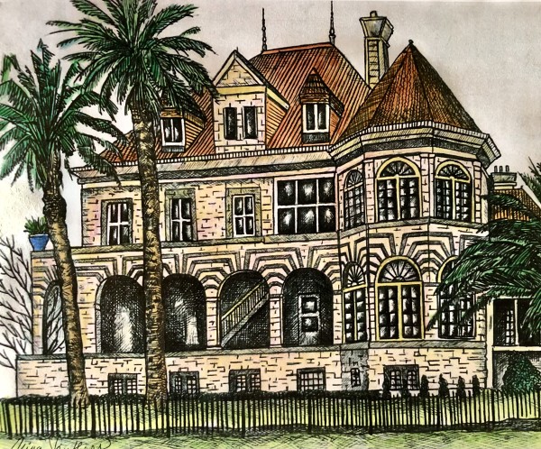 Sealy Mansion - Open Gates, Galveston Texas by Nina Struthers