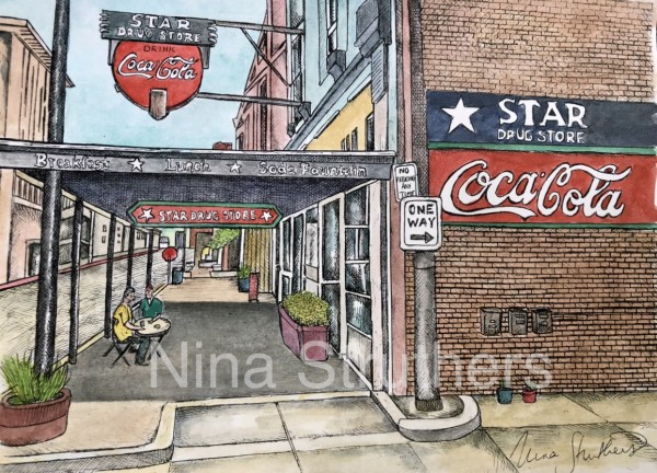 Star Drugs and Soda Fountain by Nina Struthers